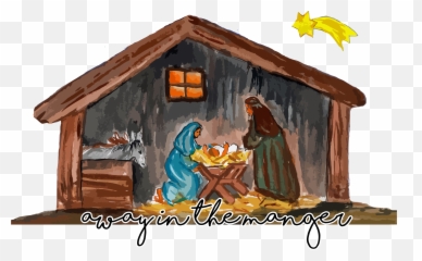 Library Of Christmas Manger Graphic Transparent Png