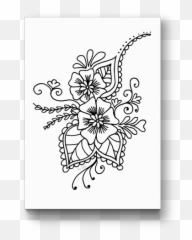 Henna Flower Poster - Illustration Png,Henna Png