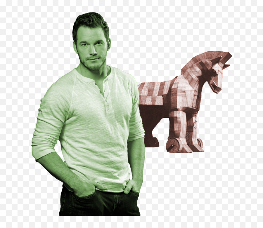 Download Chris Pratt Is A Trojan Horse - Chris Pratt Black And White Png,Chris Pratt Png