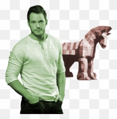 Download Chris Pratt Is A Trojan Horse - Chris Pratt Black And White Png,Chris Pratt Png