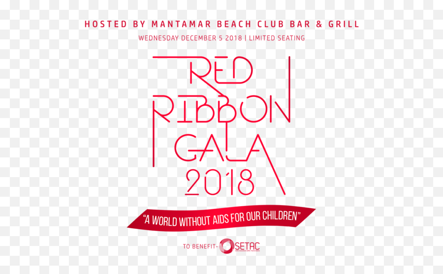 Setac Red Ribbon Gala 2018 - Graphic Design Png,Red Ribbon Transparent