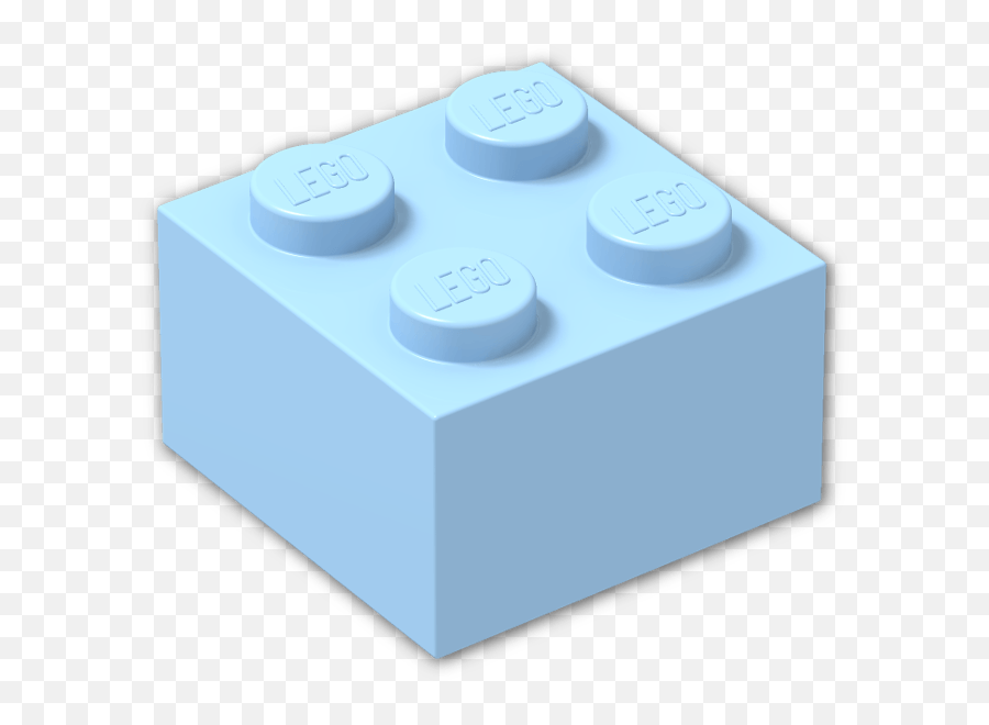 Brick 2 X - 3003 Pastel Blue Lego Brick 2 X 2 Yellow Png,Lego Brick Png