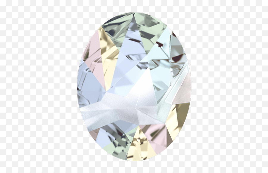 4921 Swarovski Fancy Stones Kaputt Oval - Designer Edition Crystal Ab Stone Png,Crystals Png