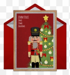 Free Christmas Nutcracker Invitations Party - Wedding Invitation Png,Christmas Party Png