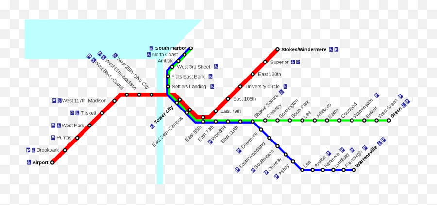 Red Line Cleveland U2014 Map Lines Route Hours Tickets - Cleveland Rta Red Line Png,Red Line Png