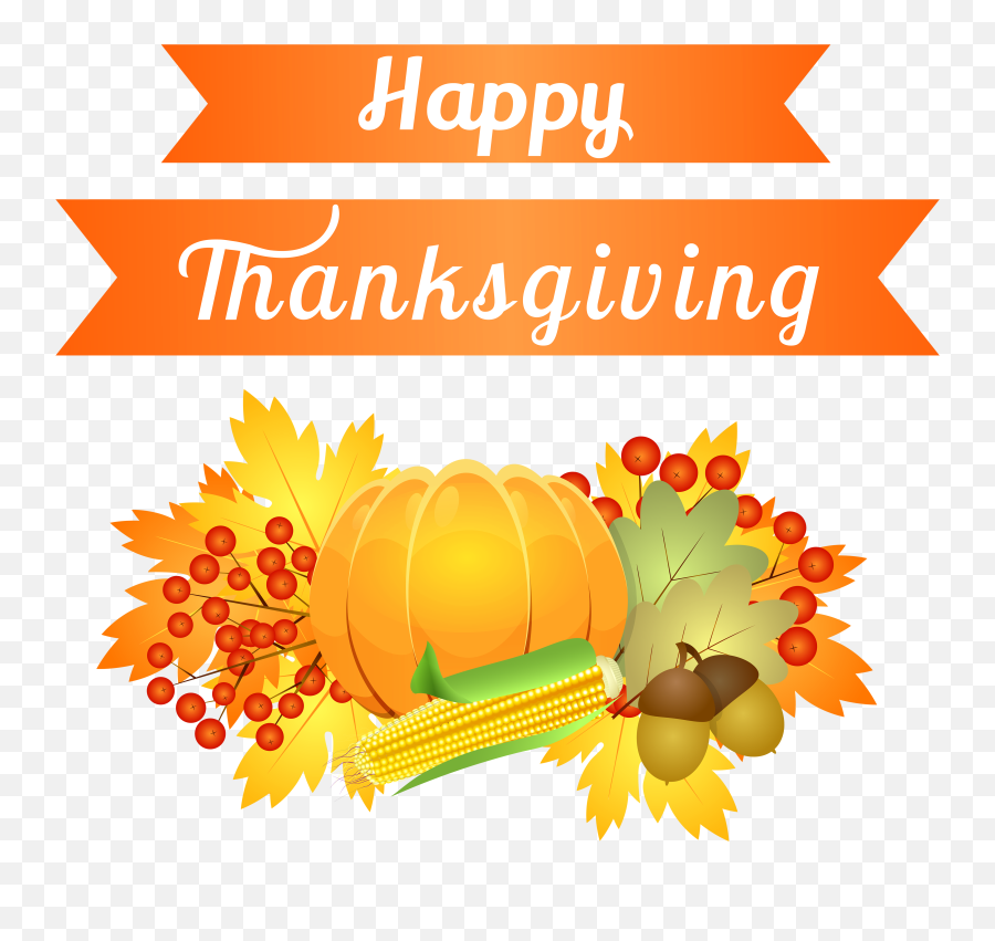 Happy Thanksgiving Decoration Png Image Transparent Free - Transparent Background Thanksgiving Day Clipart,Turkey Transparent