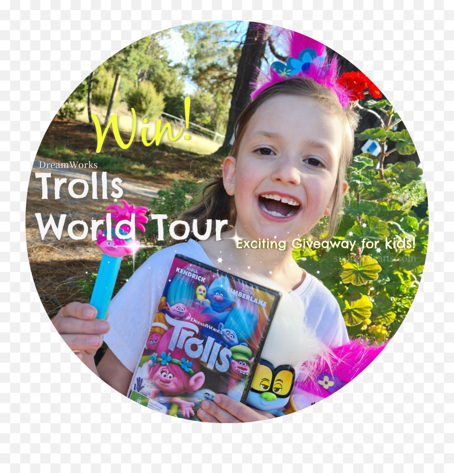 Six Little Hearts Dreamworks U0027trolls World Touru0027 Movie - Happy Png,Trolls Movie Logo