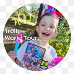 Six Little Hearts Dreamworks U0027trolls World Touru0027 Movie - Happy Png,Trolls Movie Logo