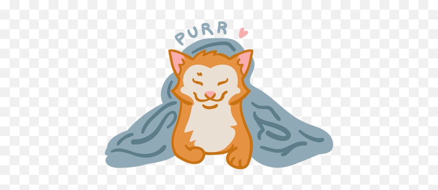Cute Cat Purr - Transparent Png U0026 Svg Vector File Cat Purr Clipart Png,Cute Cat Transparent