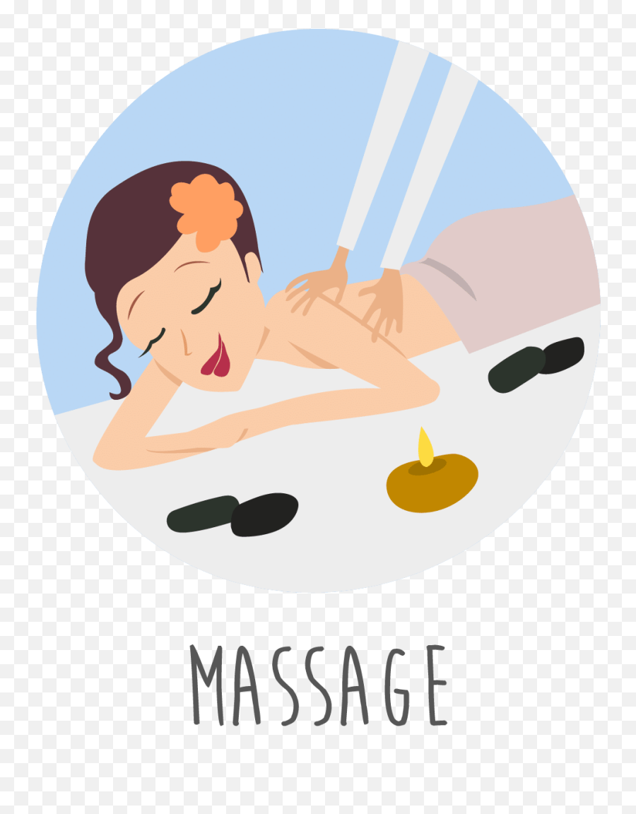 Spa Black And Clip Library Stock - Massage Spa Cartoon Png Relaxing Massage Clipart,Spa Png