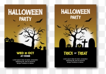 Halloween Banner Letterring Template - Horizontal png