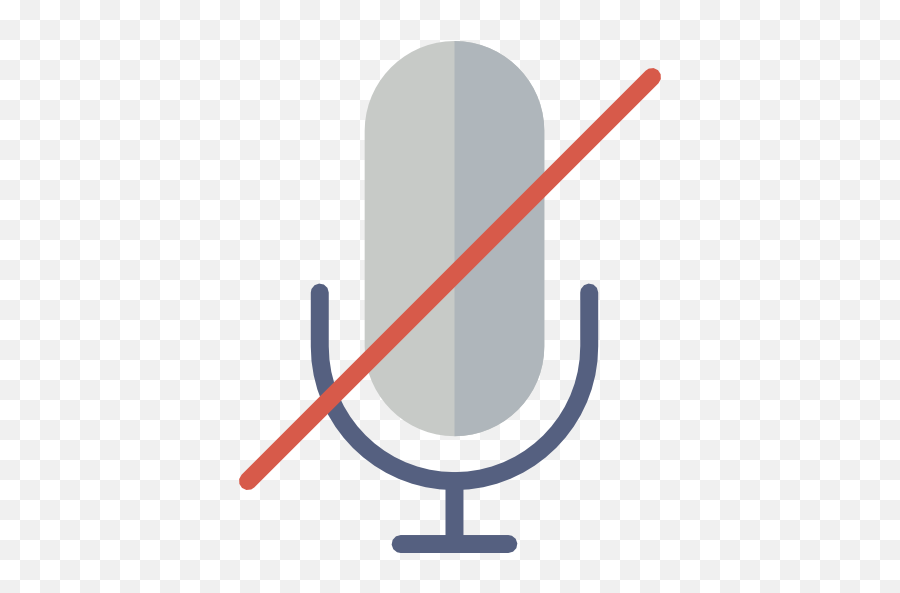 Microphone Record Muted Technology Sound Voice Mute - Transparent Mute Mic Icon Png,Mute Png