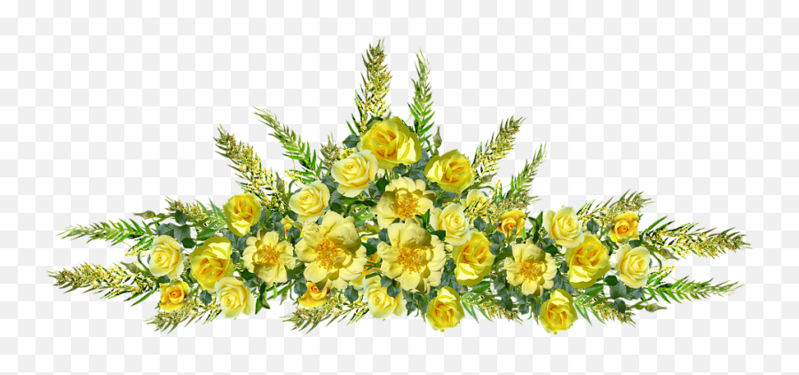 Flowers Yellow Roses - Bouquet Png,Yellow Roses Png