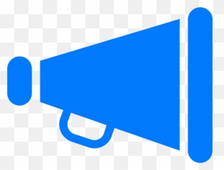 Megaphone Clipart Blue - Png Icon