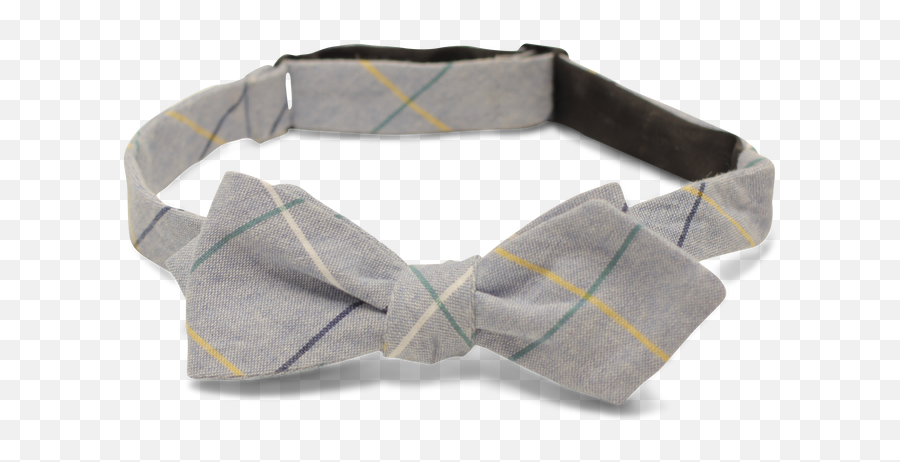 Steel Blue With Teague Plaid - Bow Tie Solid Png,Bow Tie Transparent