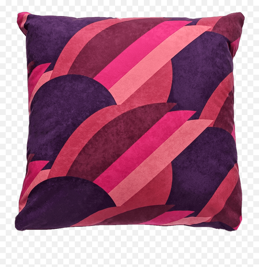 Purple Handcrafted Throw Pillow Boldbeat Textiles - Cushion Png,Pillow Png