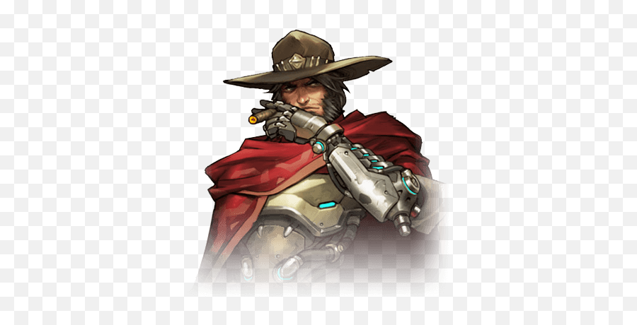 Fighting And Profile Of Reaper Over - Overwatch Mccree Png,Gabriel Reyes Icon