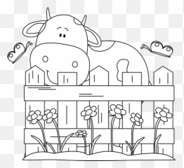 Animal Behinds Cliparts Png Images - The Fence Black And White