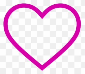 Pink Hollow Heart Icon - Elkhart png
