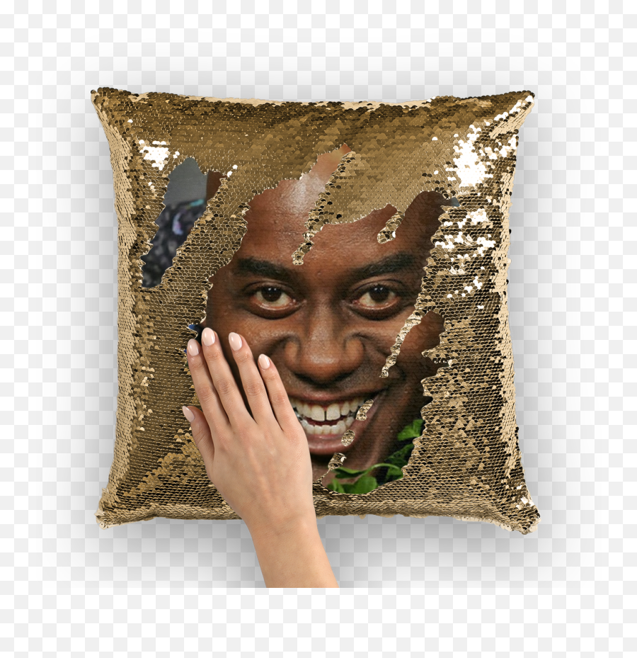 Kanye Face Png - Nicolas Cage Sequin Pillow,Gordon Ramsay Png