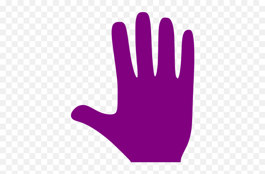 Purple Whole Hand Icon - Free Purple Hand Icons Purple Hand Icon Png,Facebook Hand Icon