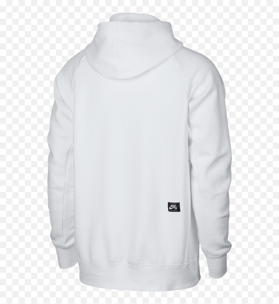 Bluza Nike Sb Icon Hoodie White Black - Long Sleeve Png,Nike Sb Icon Pullover Fleece