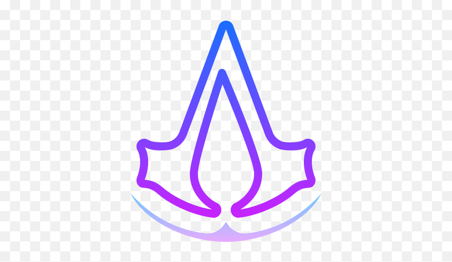 Assassins Creed Logo Icon In Gradient Line Style - Language Png,Assassin's Creed Icon