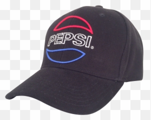 Pepsi Logo Baseball Hat - Black Baseball Cap Png,Pepsi Logo Transparent