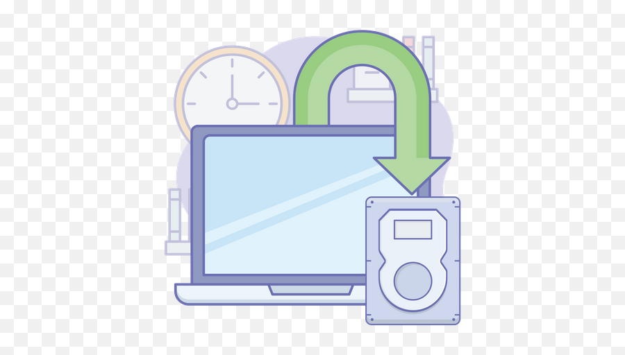 Best Premium Data Backup Illustration Download In Png - Output Device,Back Up Icon