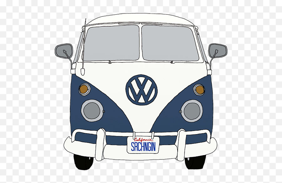 Volkswagen Drawing Badge Vw Transparent - Vw Bus Front End Png,Volkswagen Png