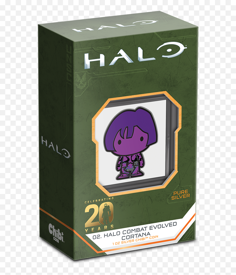 Chibi Coin Collection Halo Series U2013 Cortana 1oz Silver - Halo Chibi Coin Png,Halo Sacred Icon