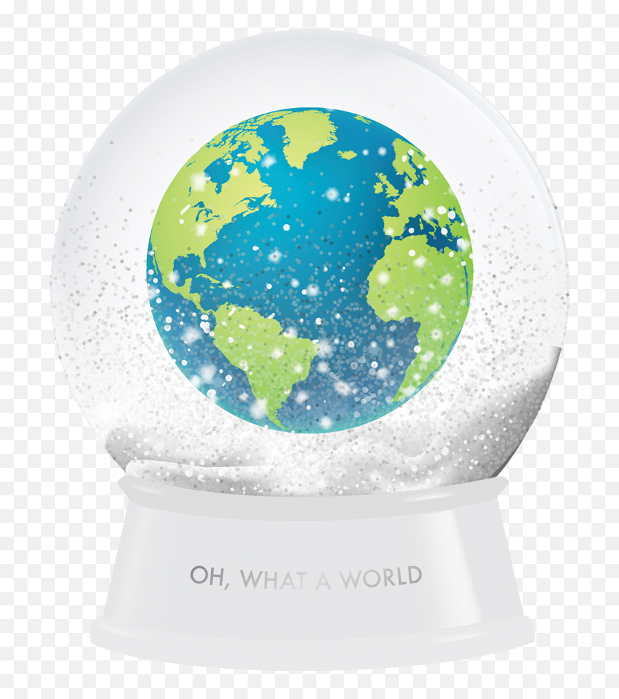 Oh What A World Snow Globe - Snow Globe Of The World Png,Transparent Snow
