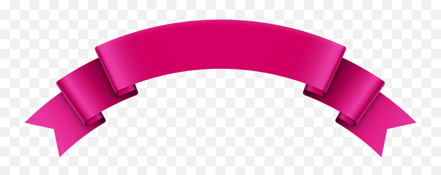 Clipart Banner Pink Ribbon - Pink Ribbon Banner Png,Pink Ribbon Png