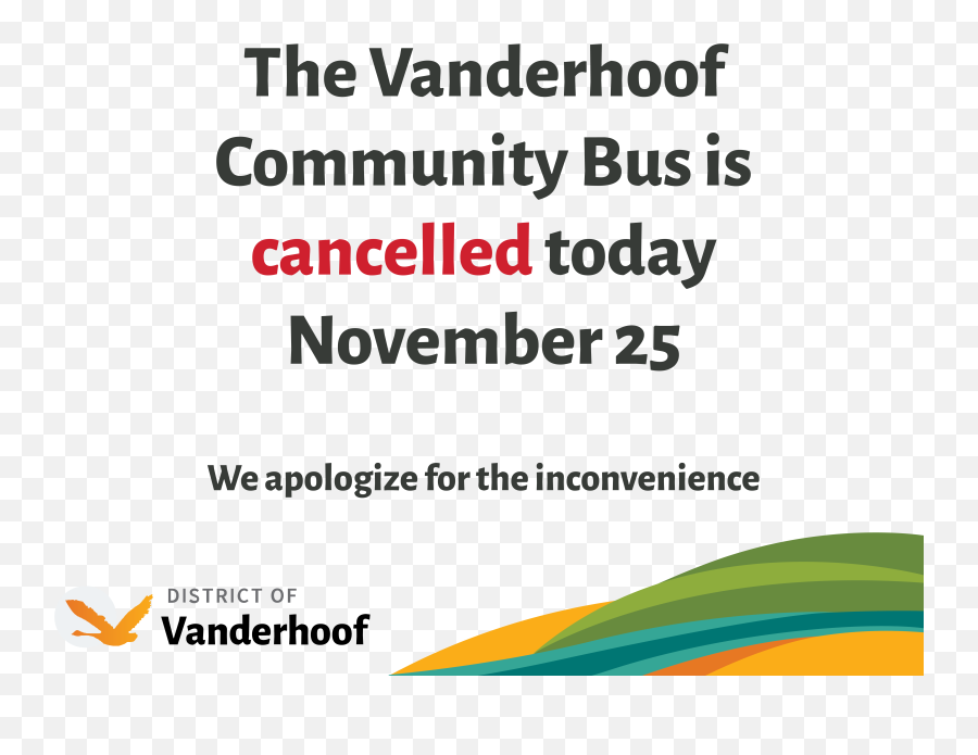 Bus Cancelled Nov 25 Vanderhoof - Albert Heijn Achterberg Png,Cancelled Png