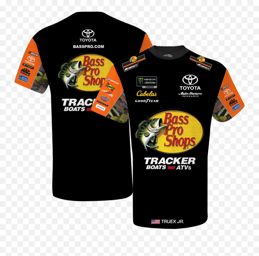 Martin Truex Jr Bass Pro Shops 2019 Pit Crew Tee - Martin Truex Jr T Shirts Png,Interstate Batteries Logo