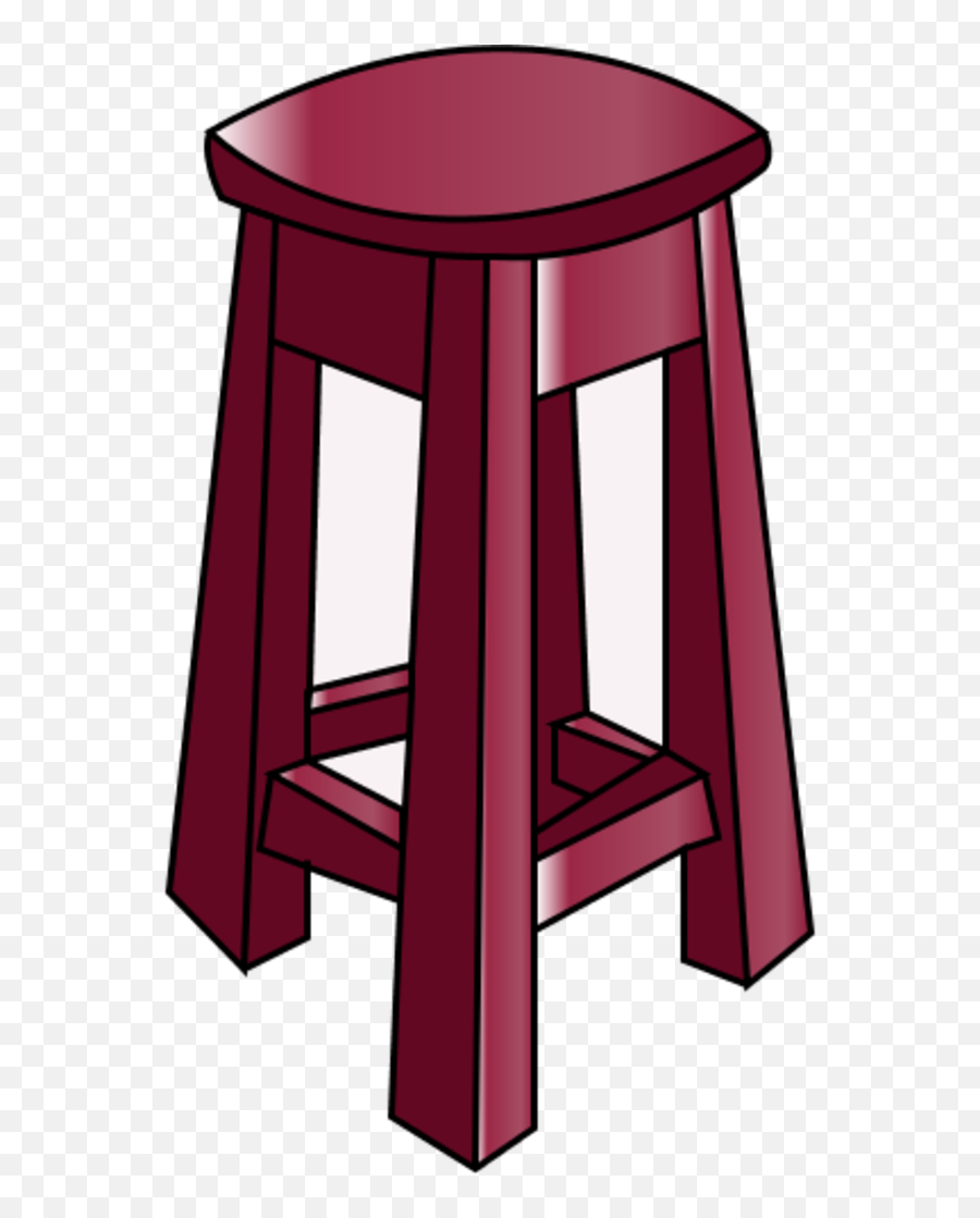 Wooden Bar Chair - Bar Stool Clipart Png 600x1038 Png Bar Stool Cartoon Png,Stool Png