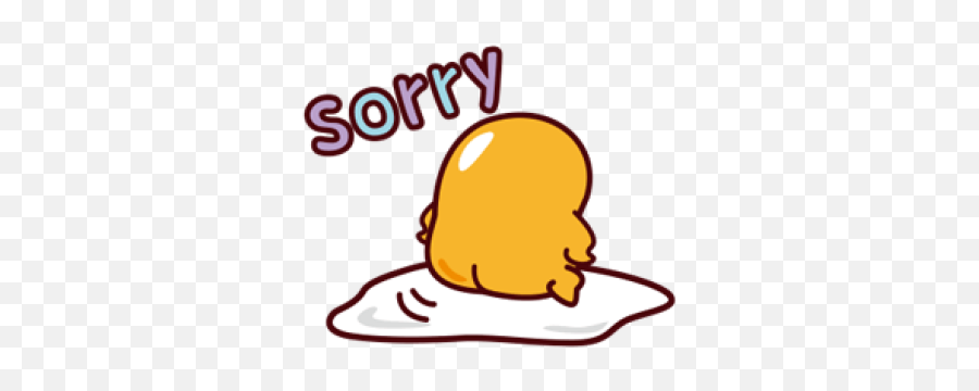 Search For - Gudetama Line Sticker Gif Png,Sorry Png
