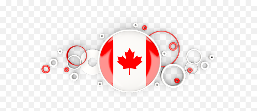Circle Background Illustration Of Flag Canada - Background Canada Flag Png,Canadian Flag Png