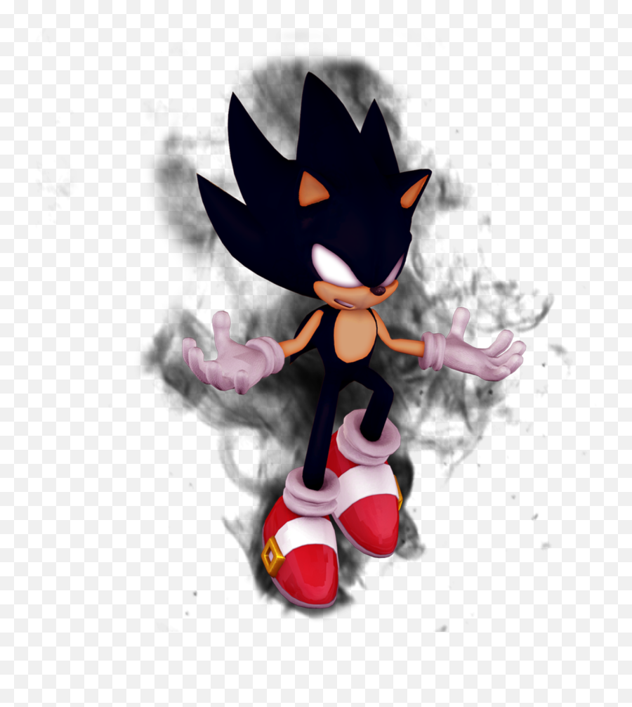 Dark Sonic - Sonic X Super Dark Sonic, HD Png Download - 500x619(#4081040)  - PngFind