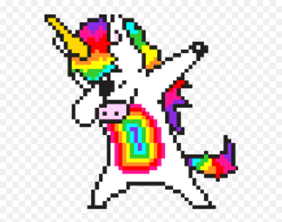 Download Text Unicorn Art Pixel Drawing Free Png Hd - Pixel Art On Grid,Unicornio Png