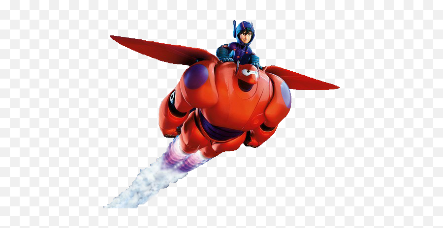 Filehiro And Baymax Flying Ironman Png - Flying Baymax Flying Png,Iron Man Flying Png