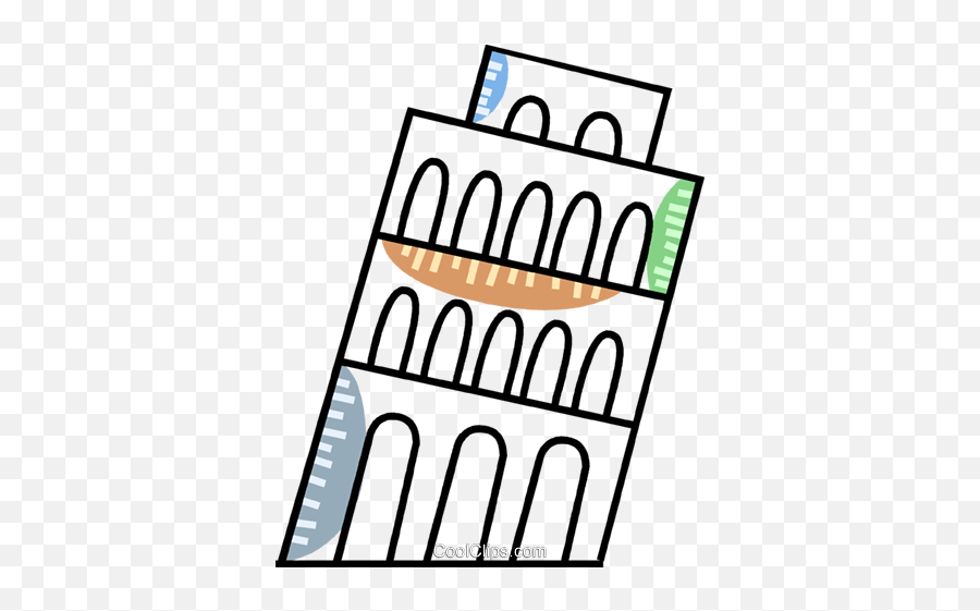 Leaning Tower Of Pisa Royalty Free Vector Clip Art - Clip Art Png,Leaning Tower Of Pisa Png