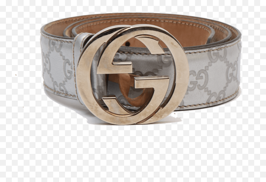 Silver Guccissima Gg Women Belt Size 36 - Solid Png,Gucci Belt Png