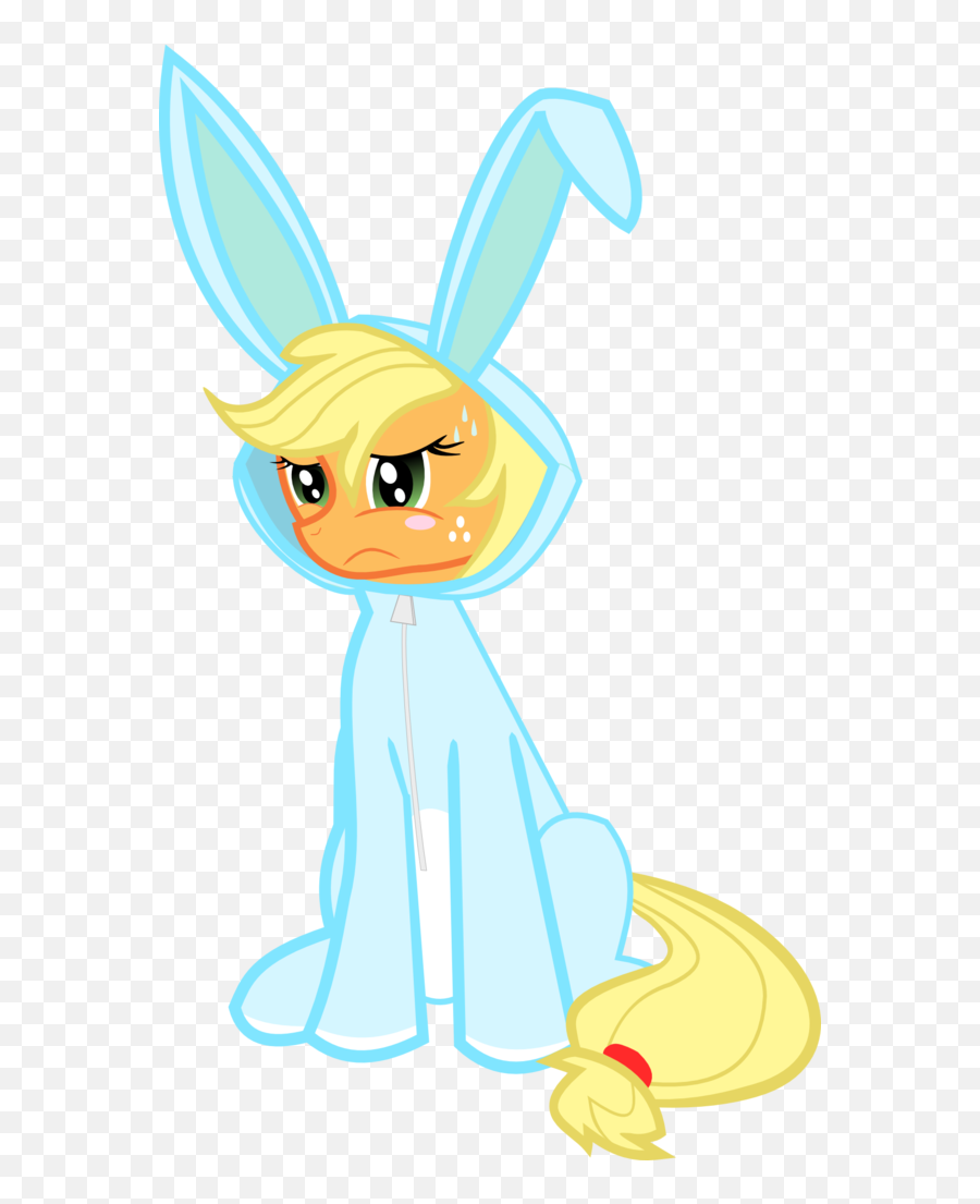 158584 - Applejack Artistdbapplejack Blushing Bunny Happy Png,Bunny Transparent Background