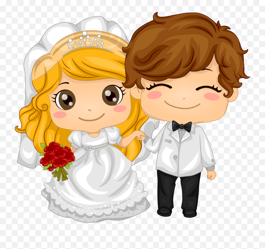 Toon Wedding Couple With Blondie Bride Oh My Fiesta - Animadas Imagenes De  Bodas Png,Wedding Couple Png - free transparent png images 