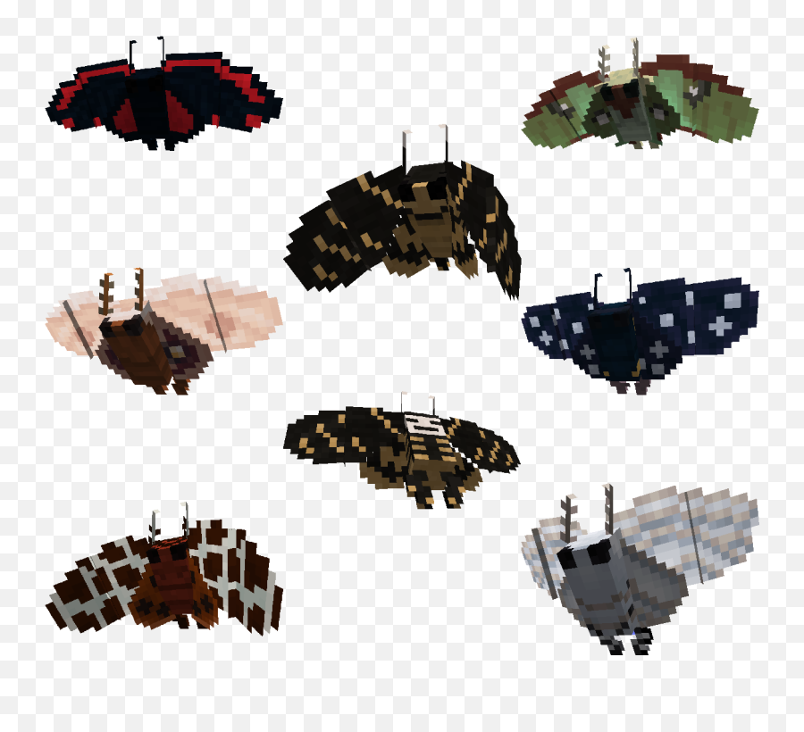 Moths V3 - A Replacement For Bats Resource Packs Mapping Minecraft Moth Png,Moth Transparent Background