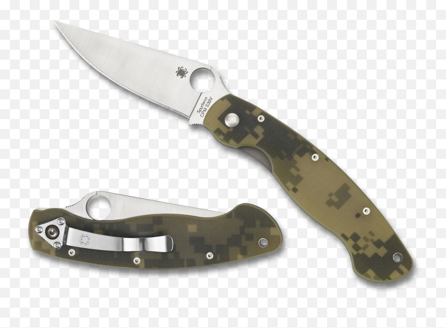 Military Model G - 10 Digital Camo Spyderco Inc Spyderco Military Png,Camo Png