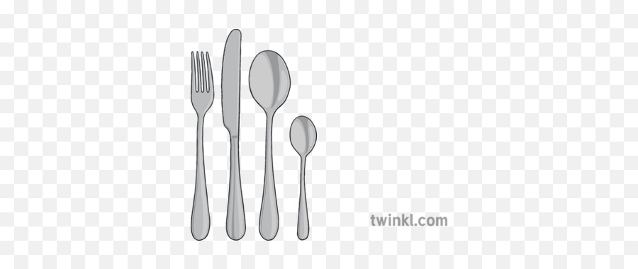Cutlery Knife Fork Spoon Teaspoon Kitchen Ks1 Illustration - Egg Spoon Png,Fork And Spoon Logo