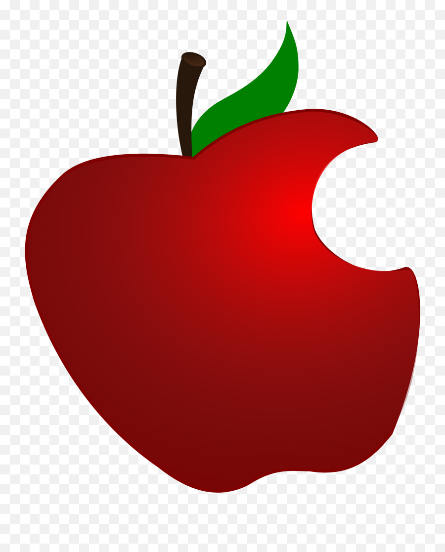 Bite Mark Clip Art Apple With - Apple With Bite Clipart Png,Bite Mark Png