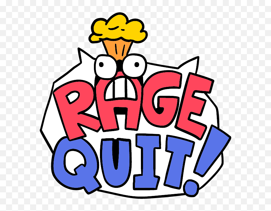 Rage Quit Comic Red Bull - Gaming Rage Quit Logo Png,Rage Transparent